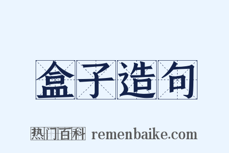盒子造句是什么意思的图片